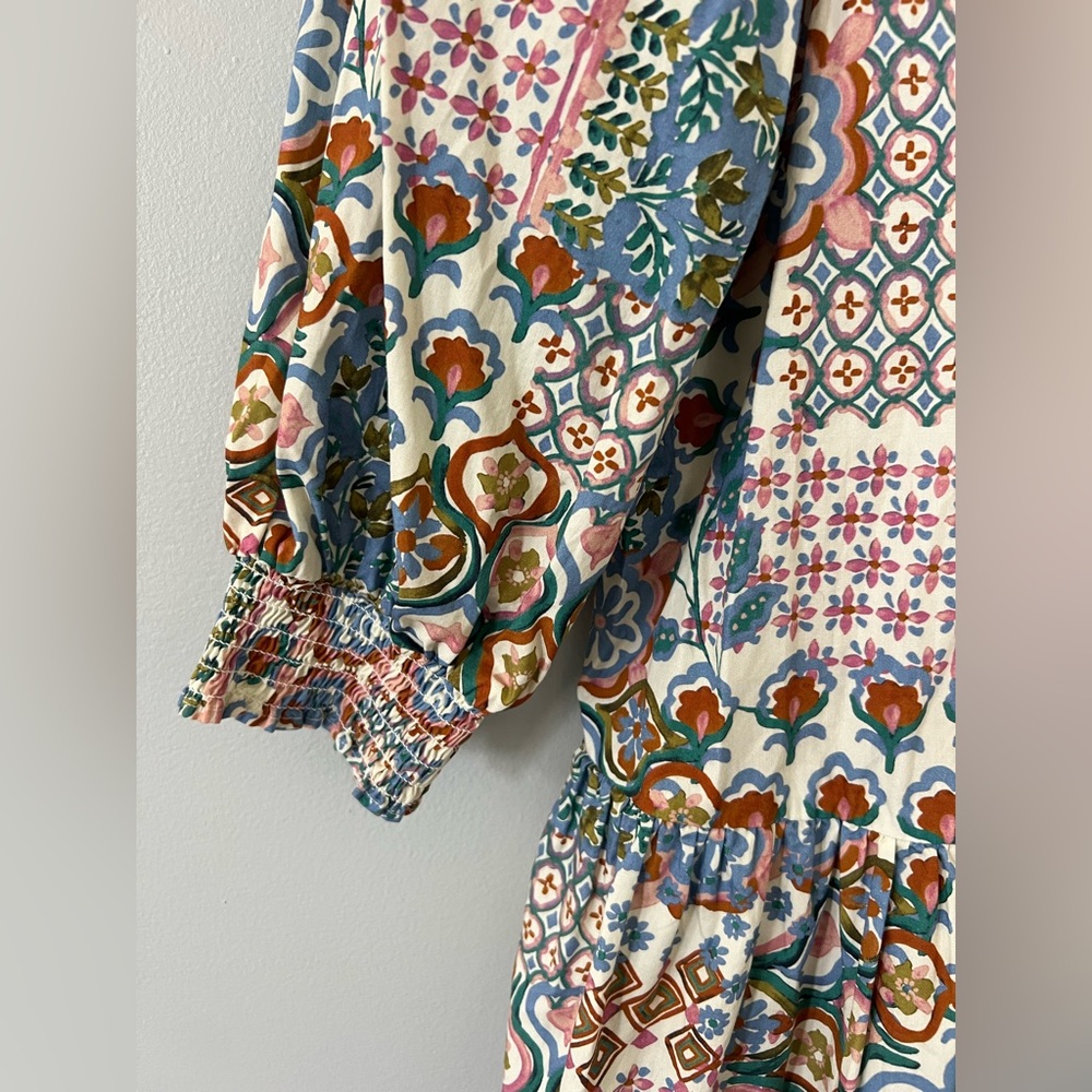 Laroque 100% Cotton Patchwork Tile Print Drop Wai… - image 4